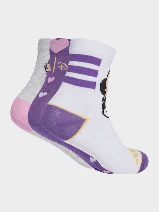 adidas Παιδικές Κάλτσες Μωβ 3 Ζευγάρια adidas Παιδικές Κάλτσες Μωβ 3 Ζευγάρια