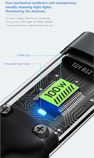Jokade Cablu USB la micro USB / Type-C / Lightning cu mai multe porturi Negru 1.2m