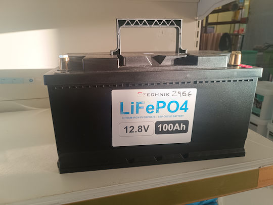 Λιθίου Lifepo4 Μπαταρία UPS με Χωρητικότητα 100Ah και Τάση 12V 1τμχ