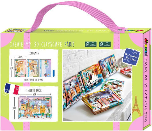 Ξύλινο Παιδικό Puzzle Paris Avenir