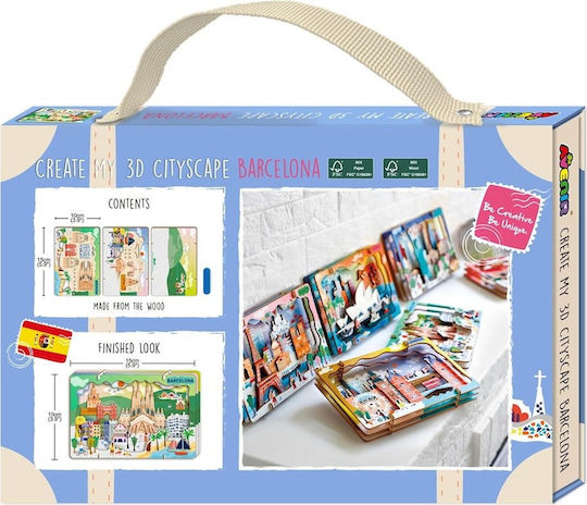 Holz Kinderpuzzle Barcelona Avenir
