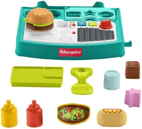 Fisher Price 4-in-1 Einkaufskorb mit Geräuschen Türkis