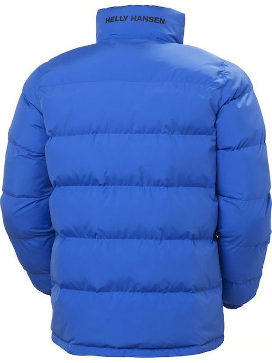 Μπουφάν Puffer Αδιάβροχο Διπλής Όψης Μπλε