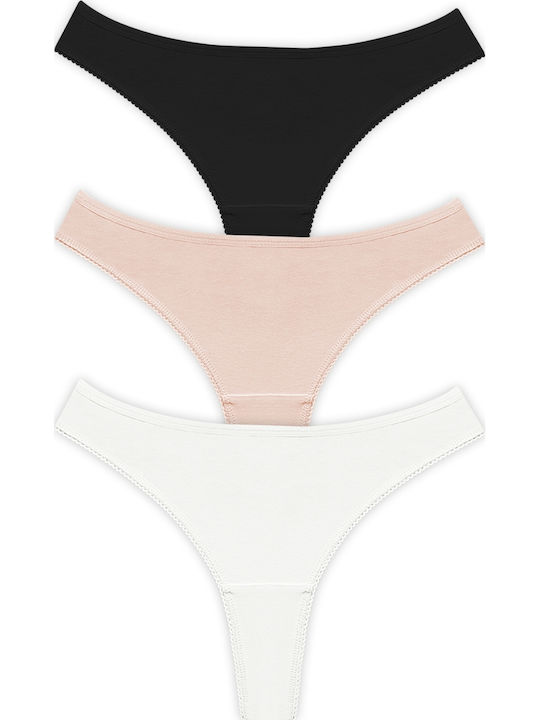 Γυναικεία String 3Pack Πολύχρωμο