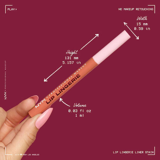 NYX Professional Makeup Lip Lingerie Молив За Устни 02 Naughty Nude