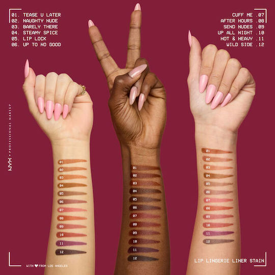 NYX Professional Makeup Lip Lingerie Молив За Устни 02 Naughty Nude