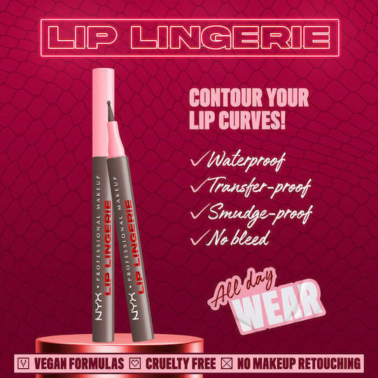NYX Professional Makeup Lip Lingerie Μολύβι Χειλιών 12 Wild Side