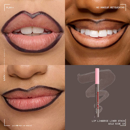 NYX Professional Makeup Lip Lingerie Μολύβι Χειλιών 12 Wild Side
