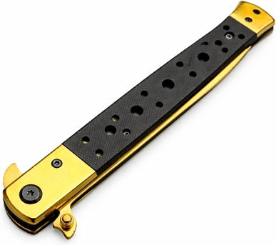 Stiletto Taschenmesser Gold Set 3Stück