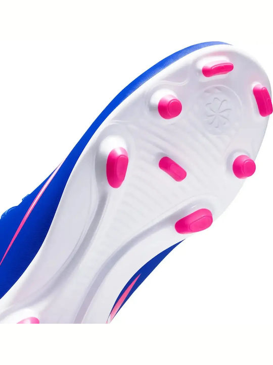 Mercurial Superfly 10 Club FG/MG Ghete de fotbal pentru copii cu crampoane Albastre