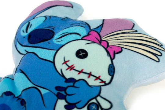 Disney Детска Декоративна Възглавница Stitch Светлосин 13x15см