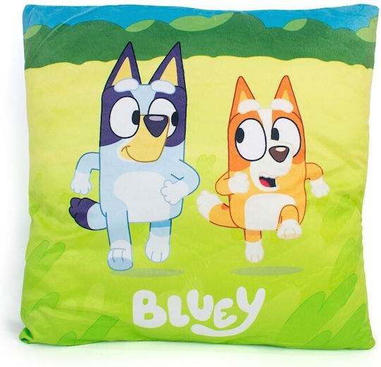 Bluey Παιδικό Διακοσμητικό Μαξιλάρι 38x38εκ.