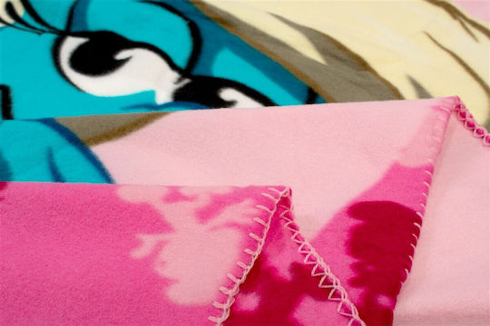 Peyo Κουβέρτα Fleece Pink 140x100εκ.