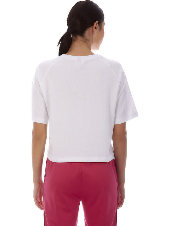 Grisha Γυναικείο Crop T-shirt Λευκο