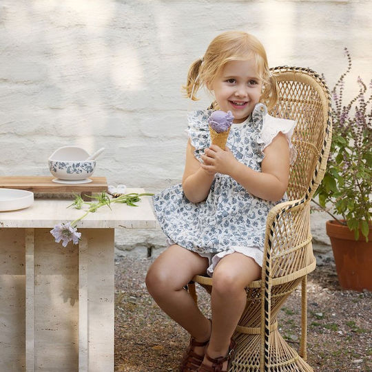 Elodie Details Plastic Feeding Set with Anti-Slip White Base 2 Pieces