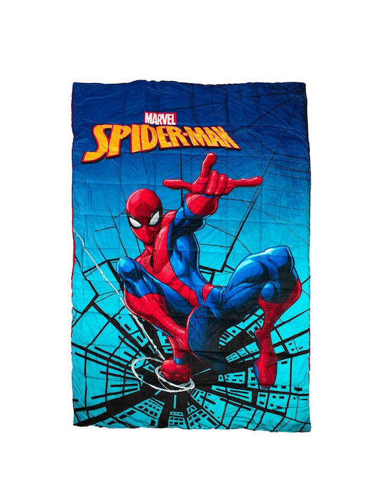Marvel Παιδικό Κουβερτοπάπλωμα Μονό Τιρκουάζ 160x250εκ.