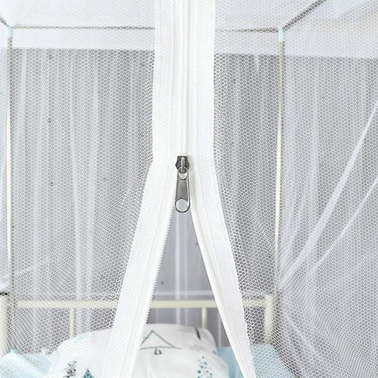 Κουνουπιέρα Κούνιας από Τούλι Γκρι 90x190x150εκ.