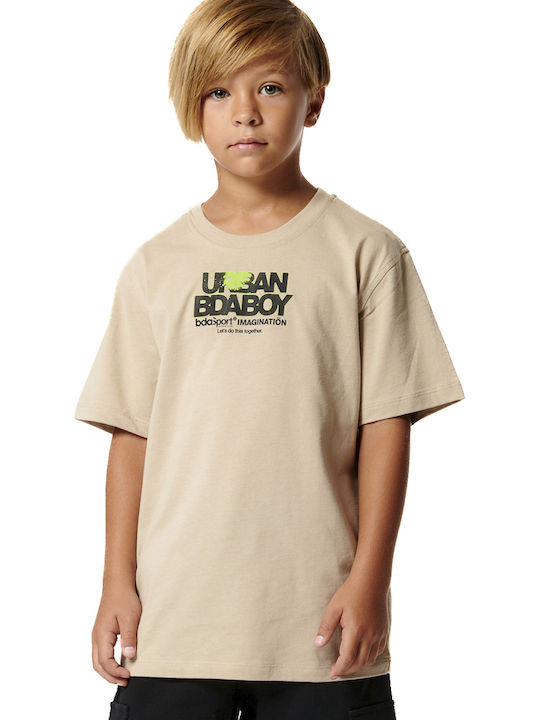 Kinder-T-Shirt Taupe Grey