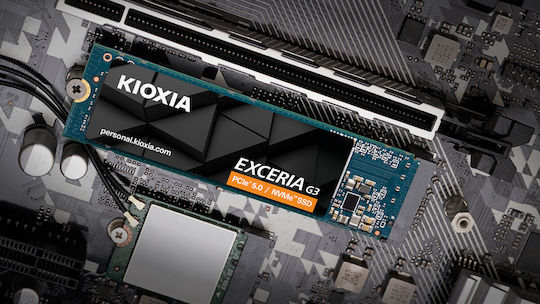 Kioxia EXCERIA G3 SSD 1TB τύπου M.2 με σύνδεση PCI Express 5.0 (PS5 Compatible) LVC10Z001TG8