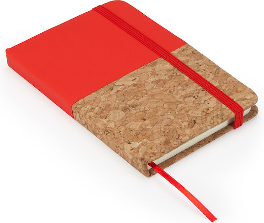 Carnet 80 Foi A6 cu Pagini Albe și Elastic Portocaliu
