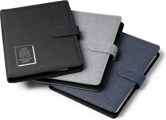 Notebook 80 Sheets A5 with Pen Holder Blue