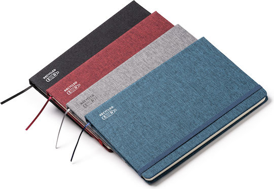 Notebook 80 Sheets A5 with Elastic Gray