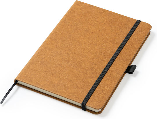 Notebook 100 Sheets A5 with Elastic Brown