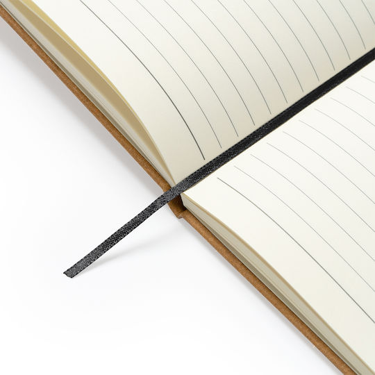 Notebook 100 Sheets A5 with Elastic Brown