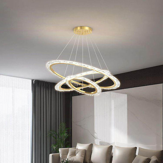 LED Κρεμαστό Φωτιστικό Χρυσό LED Κρεμαστό Φωτιστικό Χρυσό
