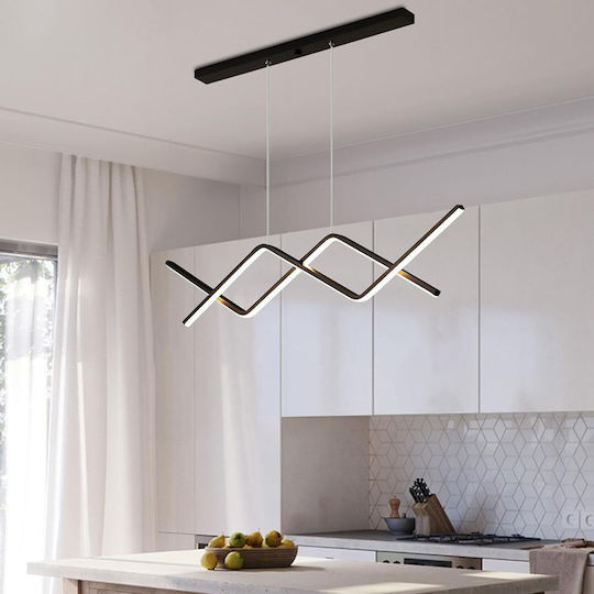 LED Κρεμαστό Φωτιστικό Μαύρο 90x90εκ. LED Κρεμαστό Φωτιστικό Μαύρο 90x90εκ.