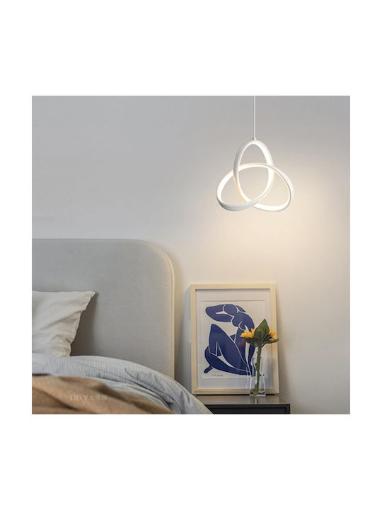 Adjustable Pendant Light White 22x22cm