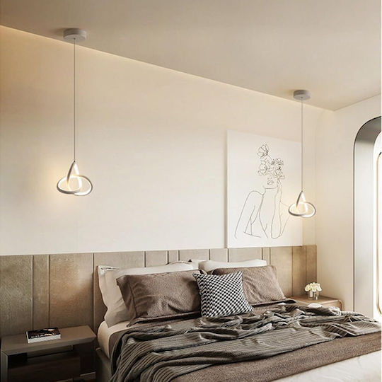Adjustable Pendant Light White 22x22cm