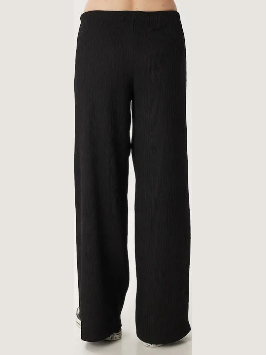 Femei Din material textil Pantaloni cu elastic Black