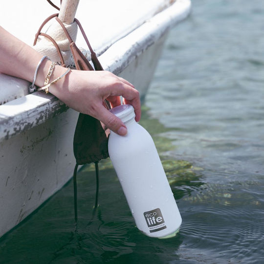 Lifegreen Μπουκάλι Θερμός Ανοξείδωτο BPA Free 450ml Λευκό