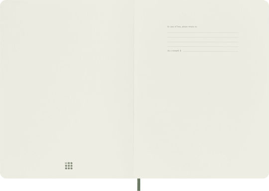 Moleskine Carnet 192 Foi cu Pagini Albe Verde