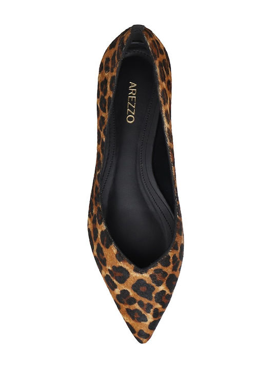 Synthetic Leather Ballerinas Brown