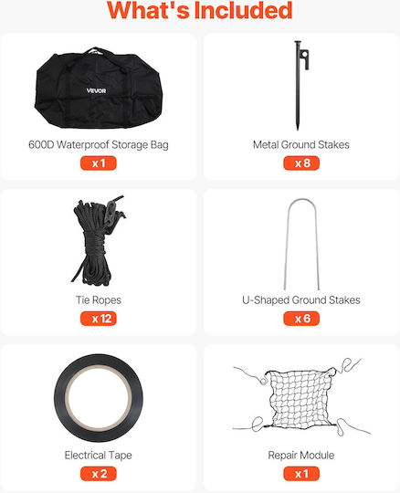 Baseball Cage Vevor 6780 x 3700 x 2400mm Free Standing Portable Baseball Cage Batting Cages 4-Layer Polyester Knotless Pitching Machine Opening Batting Cage Net Indoor Outdoor Use