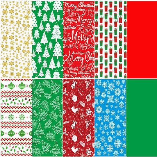 Baisdy Christmas Tissue Paper 80 Sheets 50x50 Cm Gift Wrapping