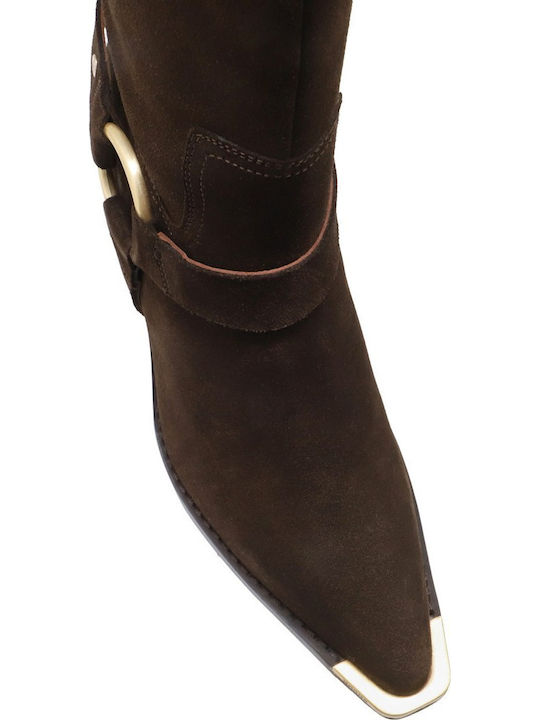 Suede Women's Boots Brown