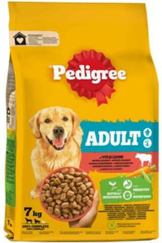 Pedigree 7kg Ξηρά Τροφή για Ενήλικους Σκύλους με Μοσχάρι και Λαχανικά