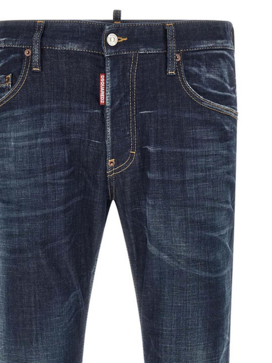 Men's Elastic Blue Jeans Pants