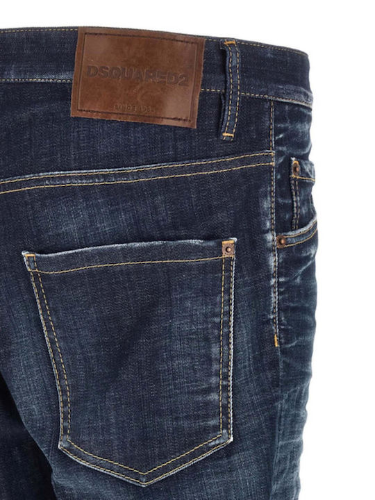 Men's Elastic Blue Jeans Pants