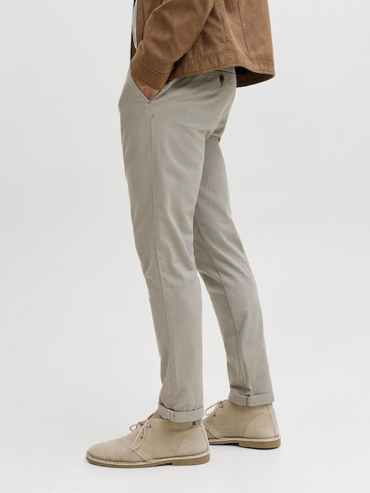 Hose Chino Elastisch in Schlanker Passform Vetiver