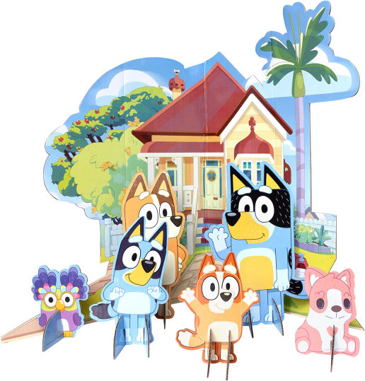 Amscan Декорация На Работния Плот За Парти Bluey 7 Бройки