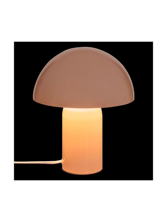 A-s Metal Table Lamp for Socket E27 with Orange Shade and Base