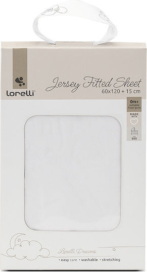 Lorelli Baby Bettlaken Weiß 60x120cm