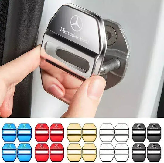 4 Pieces Car Door Lock Covers Mercedes Benz – Gold