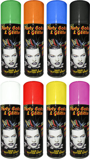 Party Color & Glitter Carnival Hair Spray 125ml Yellow