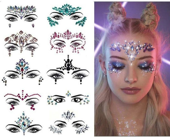 Face Painting de Carnaval Verde 3buc