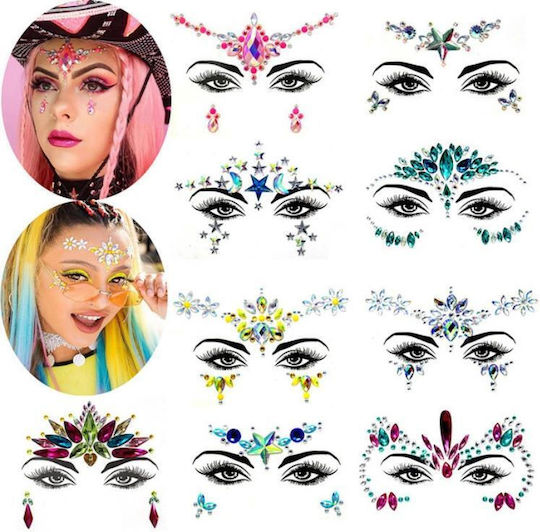 Face Painting de Carnaval Verde 3buc